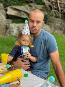 Justus and his daughter Mali