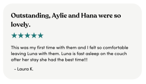 Aylie P Pet Sitting review